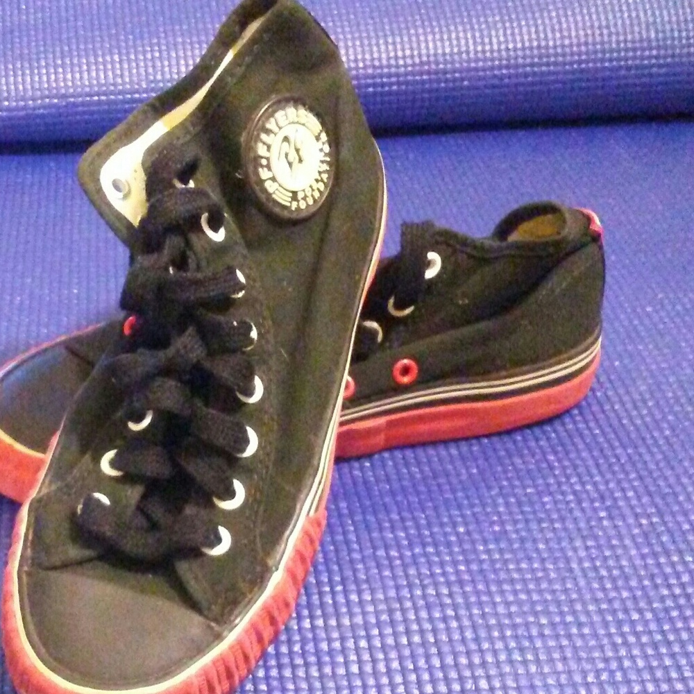 P.F. FLYERS HIGH TOPS SNEAKERS